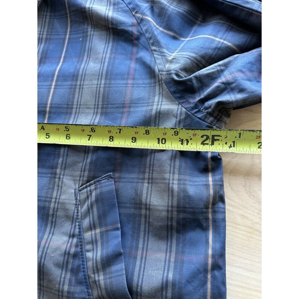 NWT Abercrombie & Fitch Waxed Cotton Barn Jacket Plaid Corduroy Collar Large - Picture 15 of 15